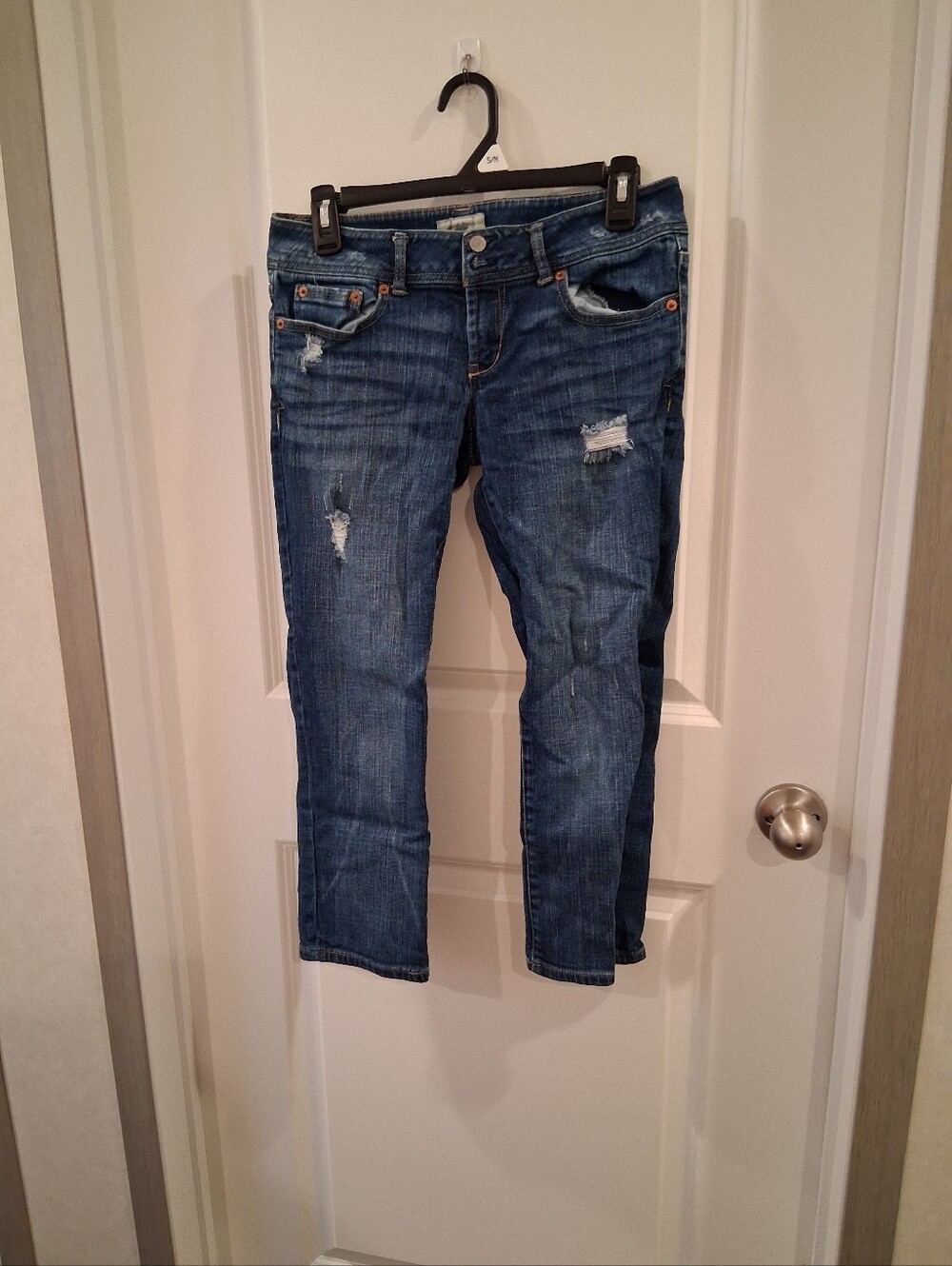 Aeropostale Blue Distressed Skinny Jeans Size 5/6